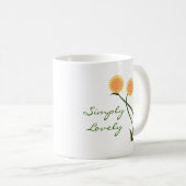 Tasse der lieblichen Blüten, Orange (VorderseiteRechts)