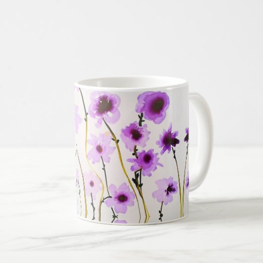 Tasse der lila Blume (VorderseiteRechts)