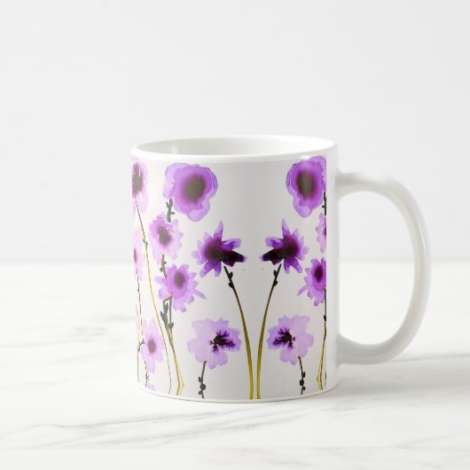 Tasse der lila Blume (Rechts)