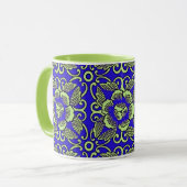 Tasse der Limonen Blume Medallion (Vorderseite Links)