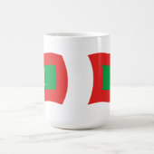 Tasse der maledivischen Flagge (Mittel)