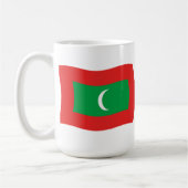 Tasse der maledivischen Flagge (Links)