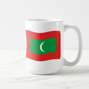 Tasse der maledivischen Flagge