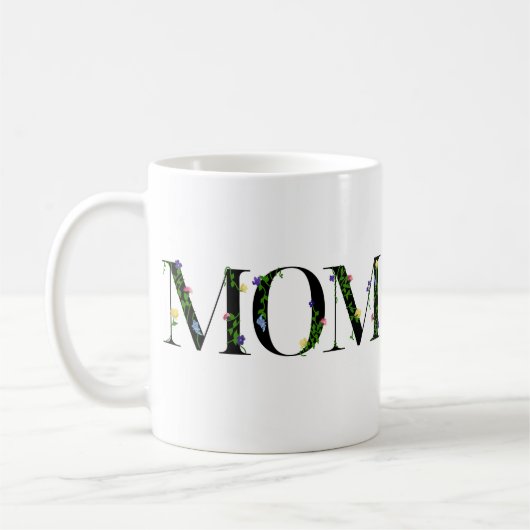 Tasse der Mama, Geschenk mit wilden Blume (Links)