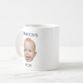 TASSE DER Mama MIT BABYS KOPF-FOTO (Vorderseite Links)