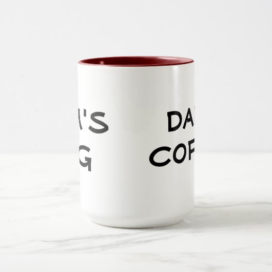 Tasse der Mama, Vaters Tasse (Zentrum)