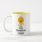 Tasse der Marathon-Küken-FriedensLiebe-26,2 (Links)