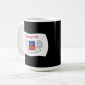 Tasse der Mayotte-Flagge (Vorderseite Links)