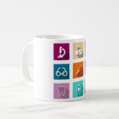 Tasse der Medizinischen Icons (Vorderseite Links)