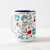 Tasse der medizinischen Keramik (Vorderseite Links)