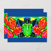 Tasse der Meeresschildkröte Postkarte (Vorne/Hinten)