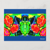 Tasse der Meeresschildkröte Postkarte (Rückseite)