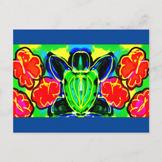 Tasse der Meeresschildkröte Postkarte (Vorderseite)