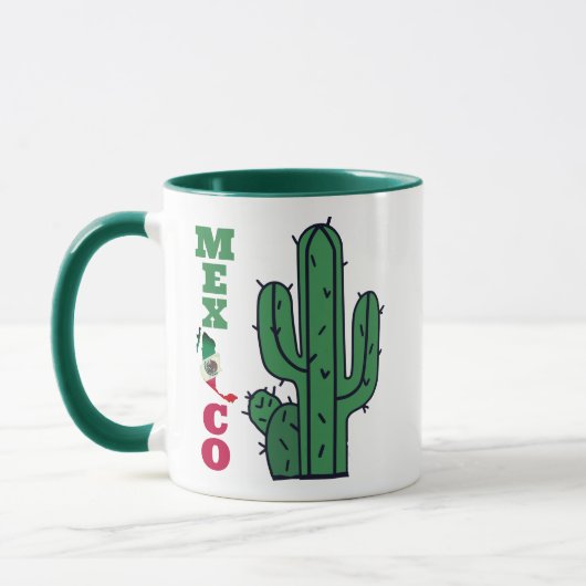 Tasse der mexikanischen Flagge - Red White Green C (Links)