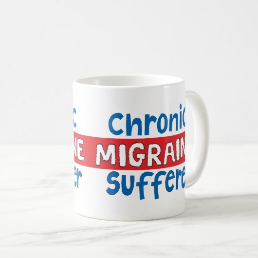 Tasse der Migräne (VorderseiteRechts)