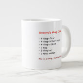 Tasse der Mikrowelle (Rezept Keto Brownie Schokola (Vorderseite Rechts)