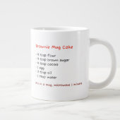 Tasse der Mikrowelle (Rezept Keto Brownie Schokola (Rechts)