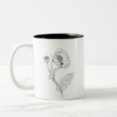 Tasse der Minimalistischen Blume (Links)