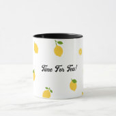 Tasse der Minimalistischen Lemon-Muster-Keramik (Zentrum)