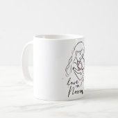 Tasse der Minimalistischen Liebe (Vorderseite Links)