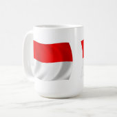 Tasse der Monaco-Flagge (Vorderseite Links)