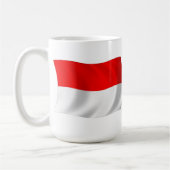 Tasse der Monaco-Flagge (Links)