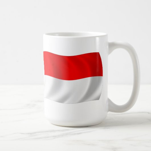 Tasse der Monaco-Flagge (Rechts)