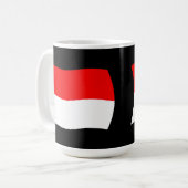 Tasse der Monaco-Flagge (Vorderseite Links)