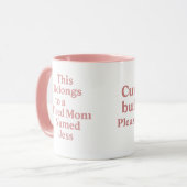Tasse der müden Mama - Personalisiert (Vorderseite Links)