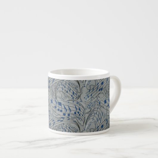 TASSE DER MUSIK-NOTES-ESPRESSO (Vorderseite Rechts)