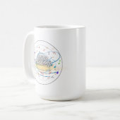 Tasse der Musiknoten - Musik-Lover-Kaffee-Cup (Vorderseite Links)