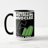 Tasse der Muskeln installieren (Links)
