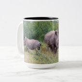 Tasse der Muttermilch und der gebleiblichen Rhino (Vorderseite Links)