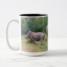 Tasse der Muttermilch und der gebleiblichen Rhino