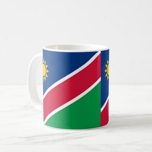 Tasse der namibischen Flagge (Vorderseite Links)