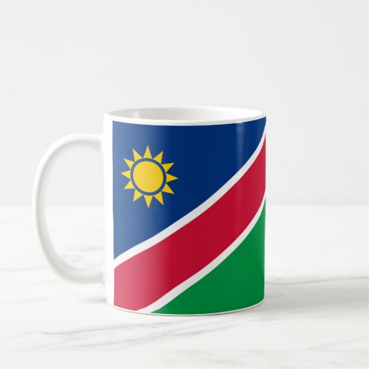 Tasse der namibischen Flagge (Links)