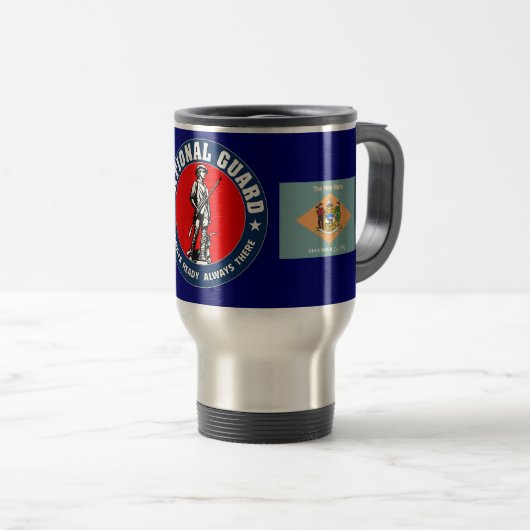 Tasse der Nationalgarde Delaware (VorderseiteRechts)