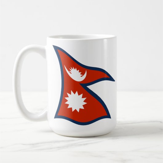 Tasse der nepalesischen Flagge (Links)
