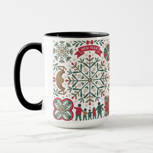 Tasse der Neujahrsharmonie (Links)