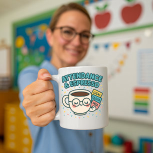 Tasse der niedlichen Back-to-School-Lehrer, Teilna