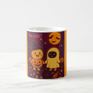 Tasse der niedlichen Halloween-Zeichentrickfiguren