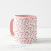 Tasse der niedlichen Hand Herz Liebe Muster (Vorderseite Links)