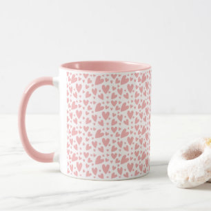 Tasse der niedlichen Hand Herz Liebe Muster