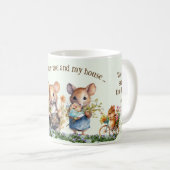 Tasse der niedlichen Mouse-Familienbibliotheken (VorderseiteRechts)