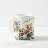 Tasse der niedlichen Mouse-Familienbibliotheken