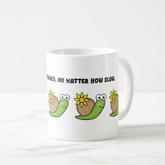 Tasse der niedlichen Schnecke - Quirky Nature Gift (VorderseiteRechts)