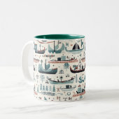 Tasse der nordisch inspiriert Keramik (Vorderseite Links)