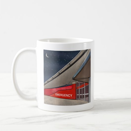 Tasse der Notfallabteilung (Links)