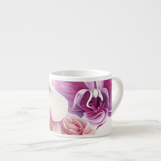 Tasse der Orchideenblast (Vorderseite Rechts)