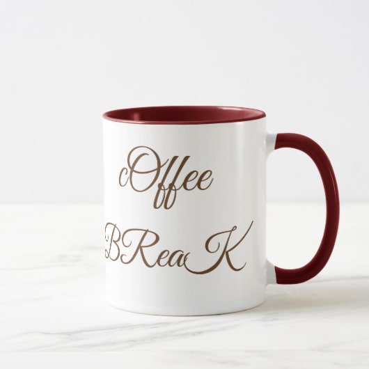Tasse der Pausenzeit (Rechts)